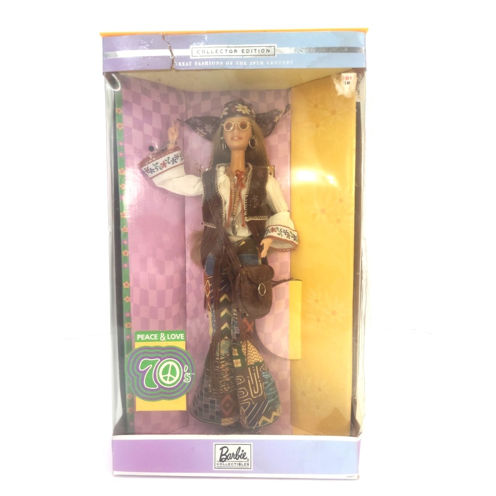Barbie Peace & Love 70's Collector Edition Hippie Mattel #27677 NRFB 2000 VTG